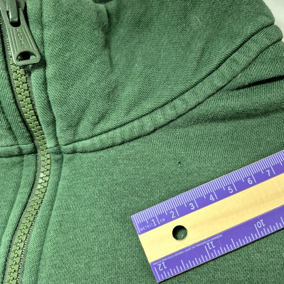 Levi’s Relaxed Fit 1/4 Zip Pouch Sweatshirt Collard Green XXL Unisex Gorpcore - Picture 6 of 11